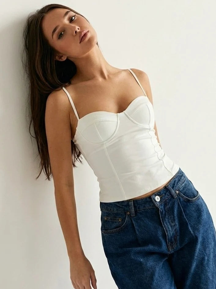 Cleo - Top Blanc